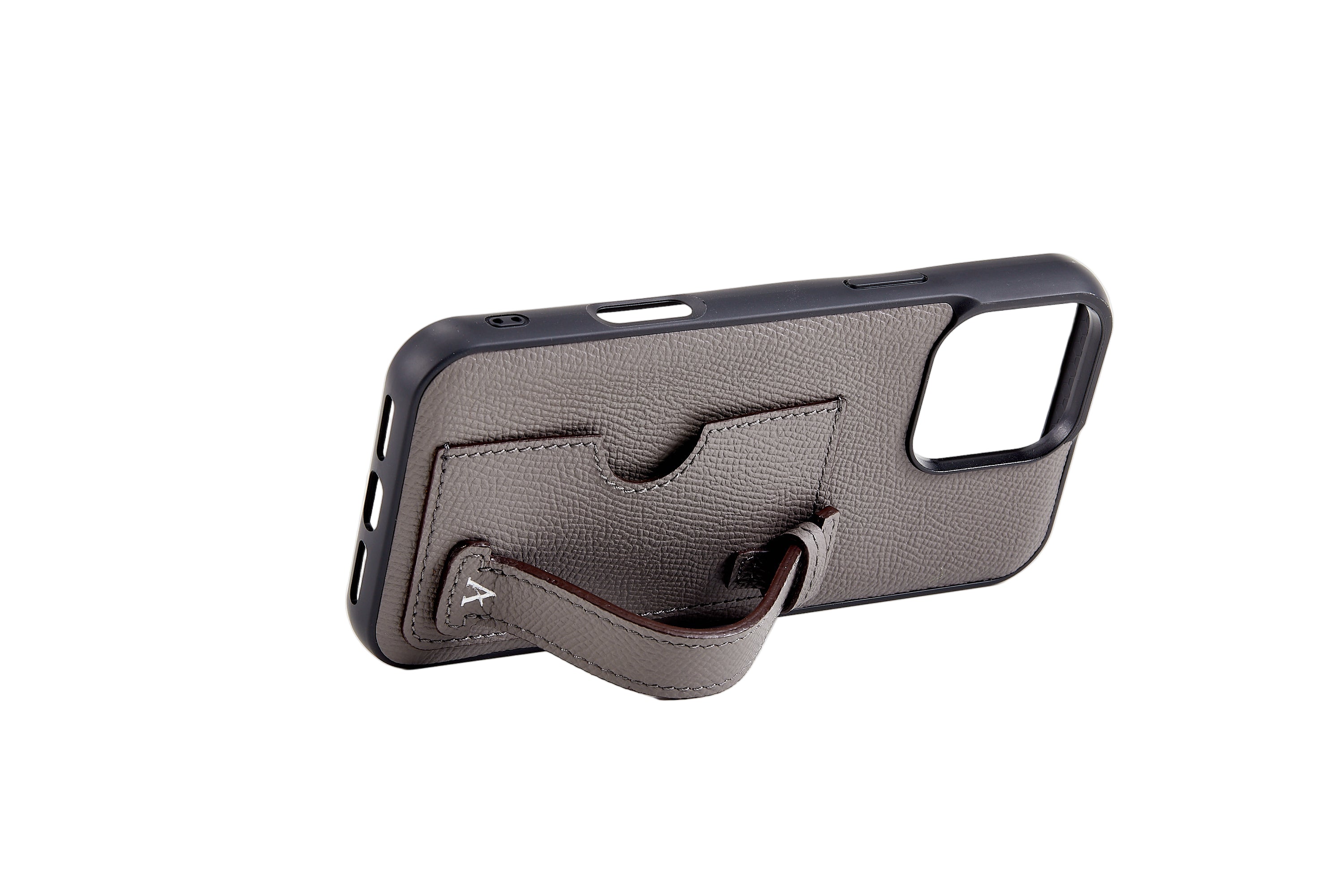The Leather Card Holder Finger Loop Case