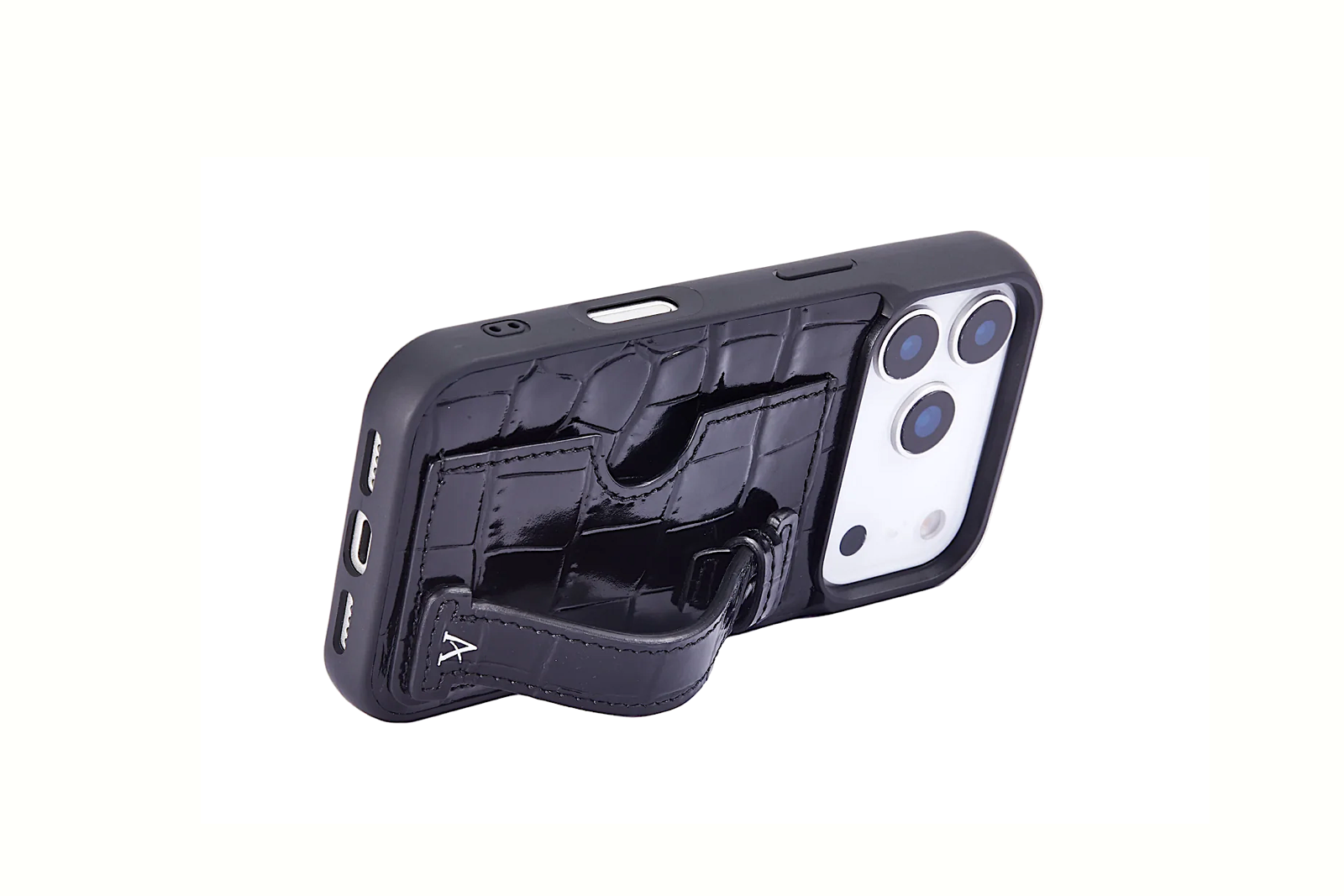 The Leather Card Holder Finger Loop Case