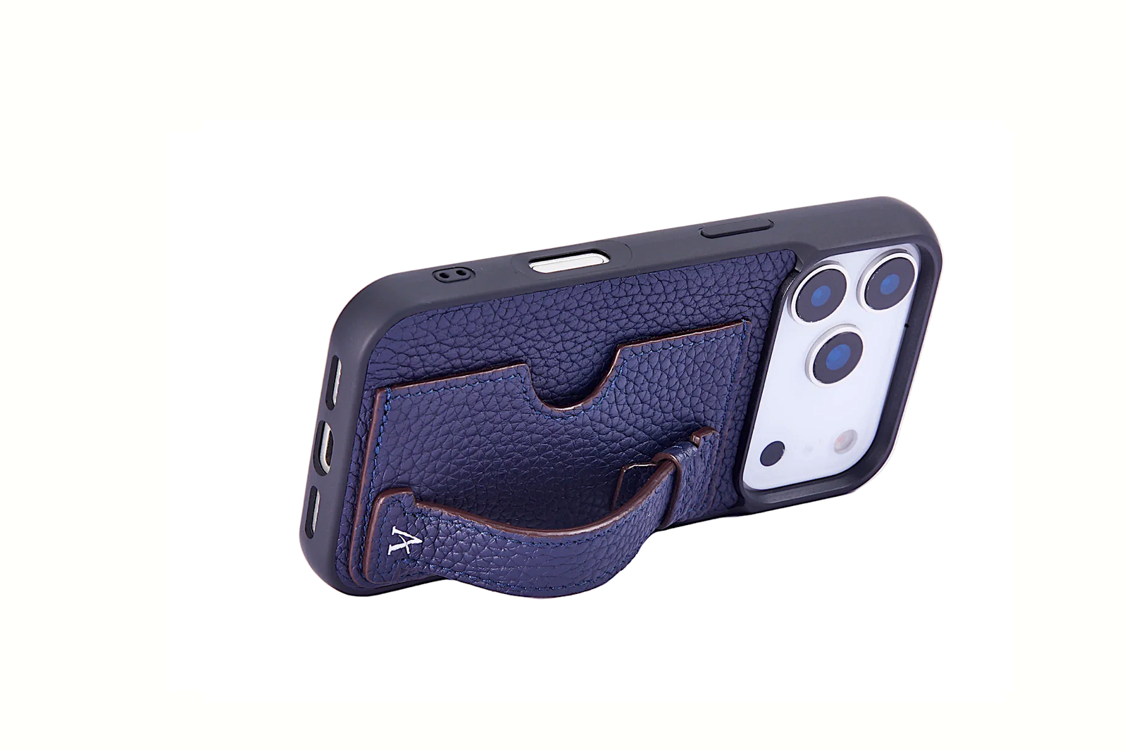 The Leather Card Holder Finger Loop Case