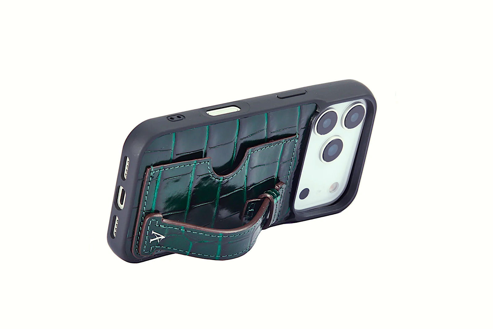 The Leather Card Holder Finger Loop Case