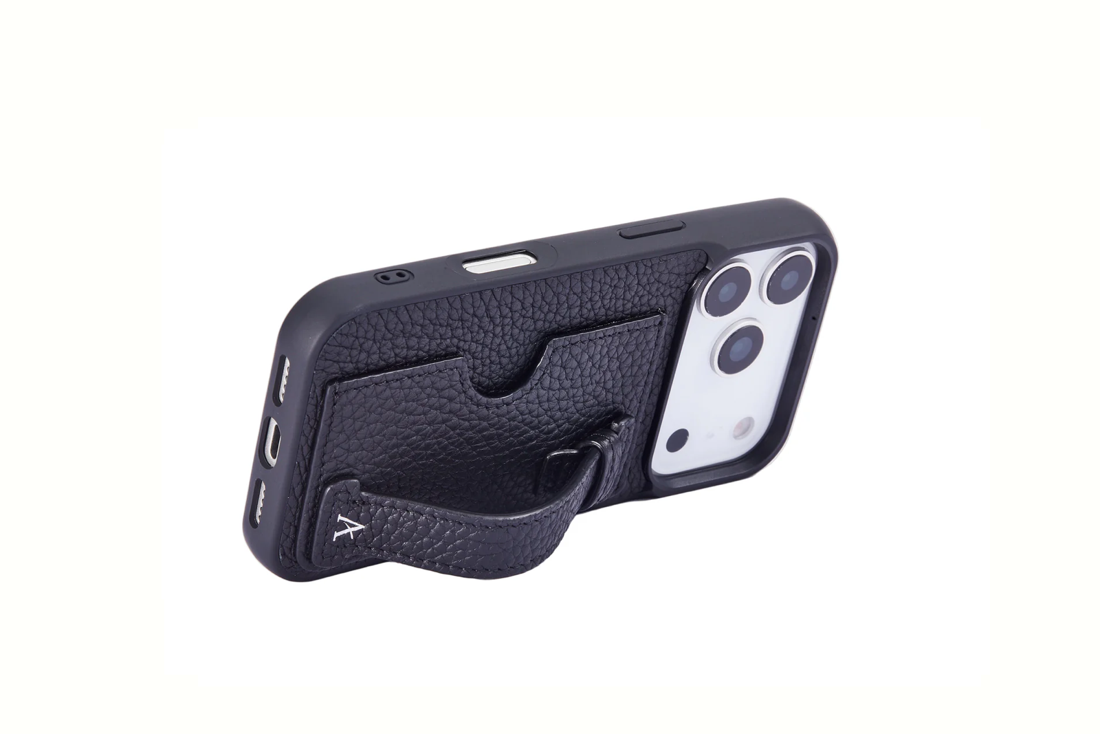 The Leather Card Holder Finger Loop Case