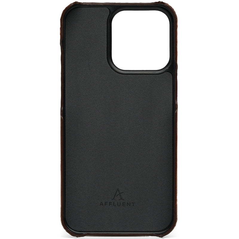 Leather iPhone 13 Pro Max Ultra Slim Case (Natural) - Affluent
