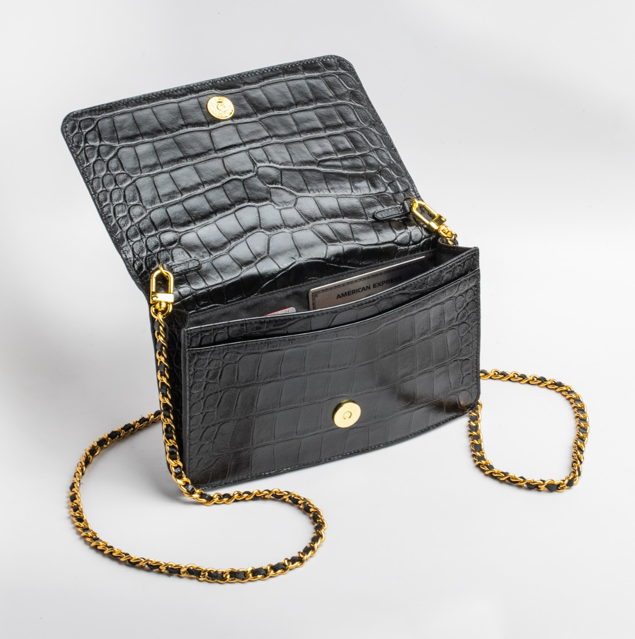 Leather Chain Bag - Affluent