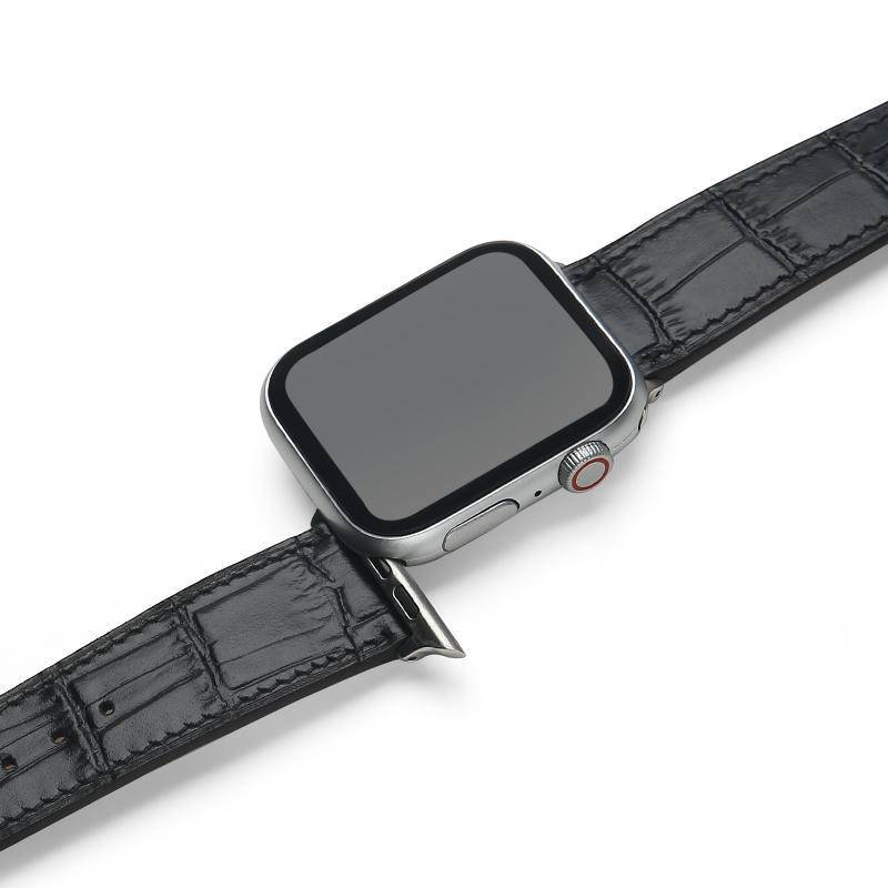 Leather Apple Watch Band (Croc) - Affluent