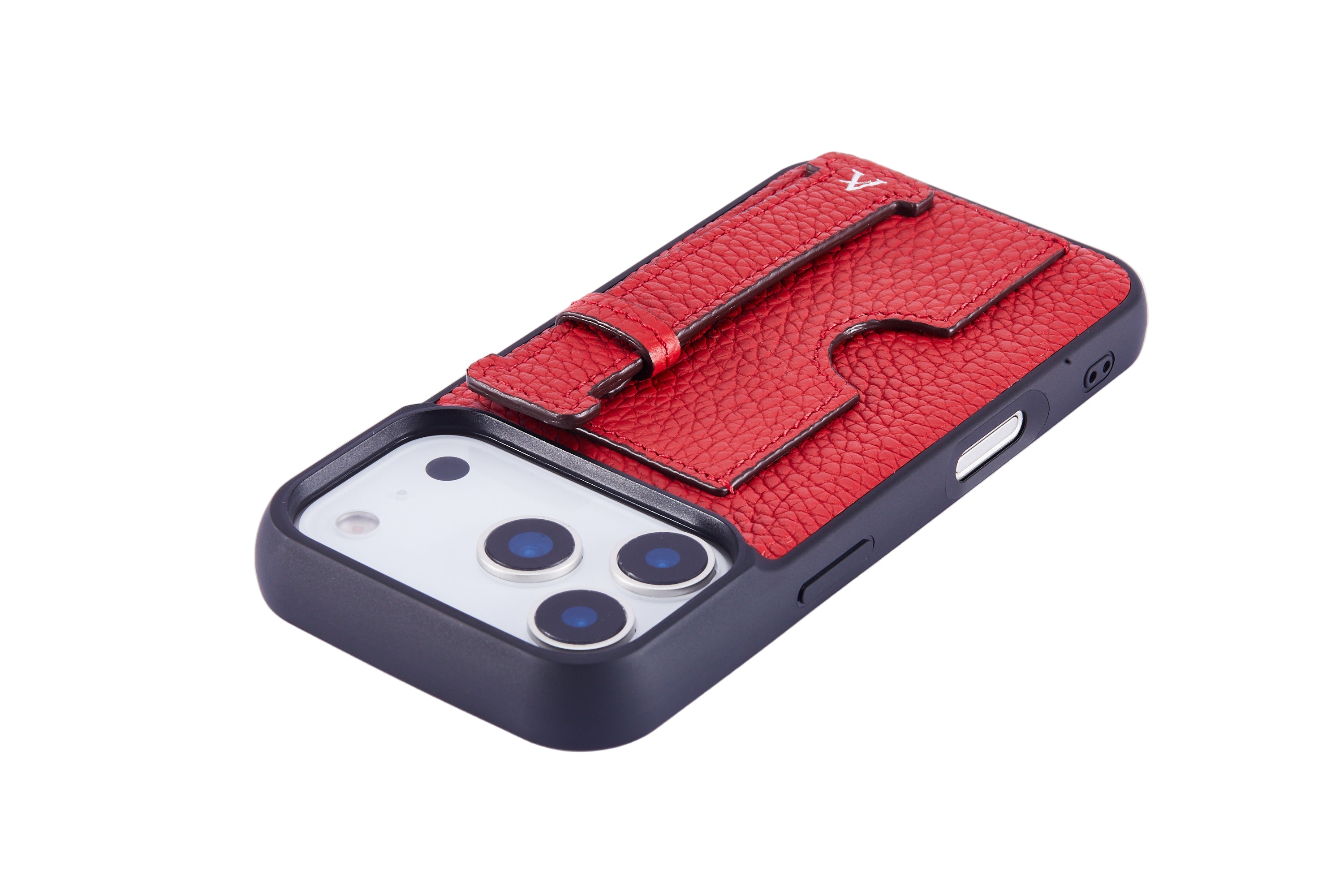 The Leather Card Holder Finger Loop Case