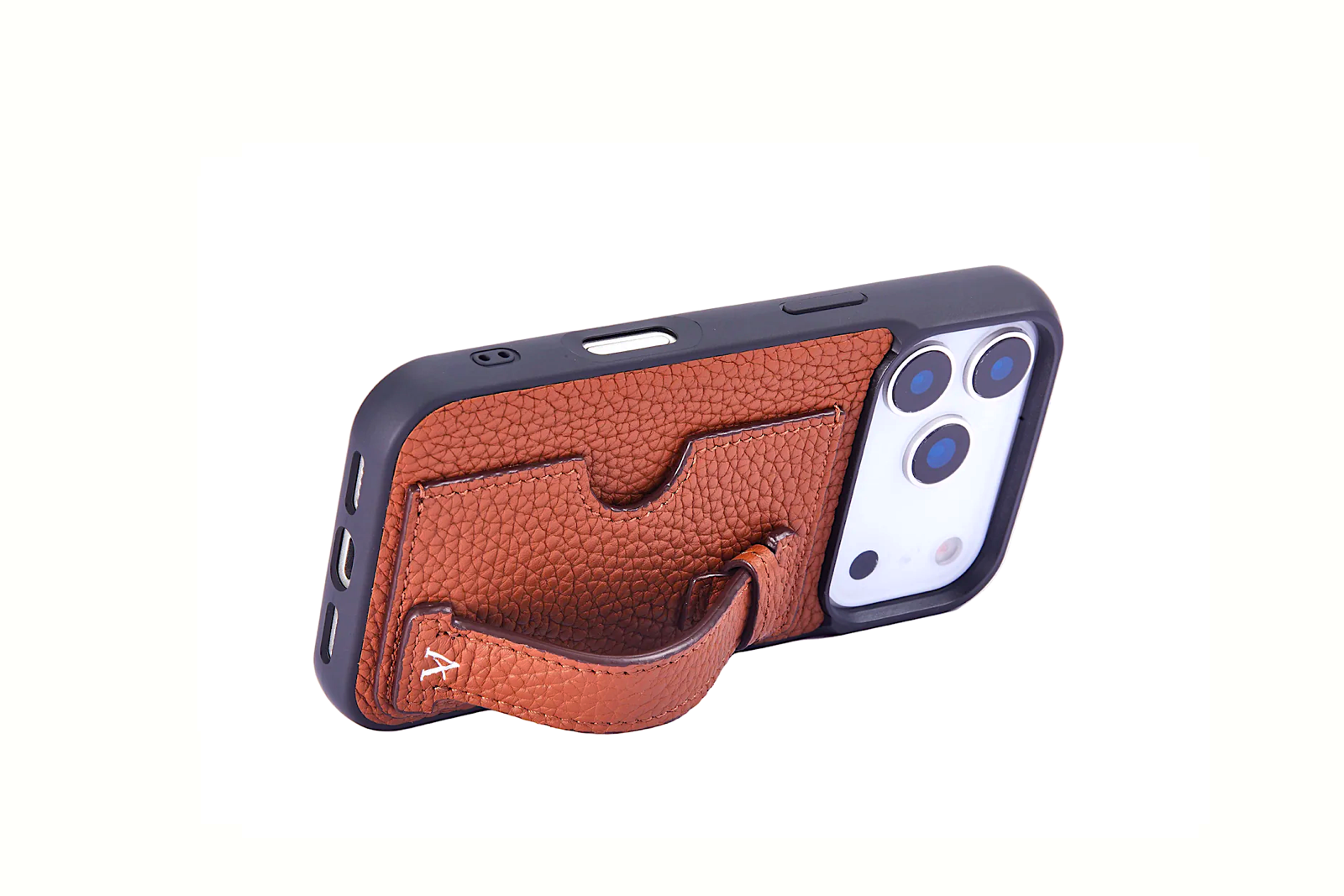 The Leather Card Holder Finger Loop Case