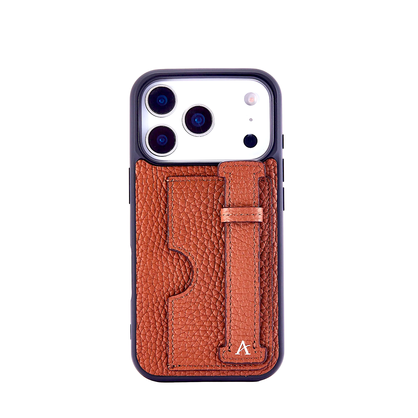 The Leather Card Holder Finger Loop Case