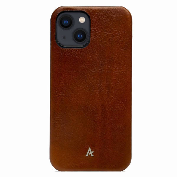 Leather iPhone 13 Ultra Slim Case (Natural) - Affluent