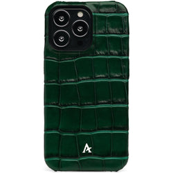 Leather iPhone 13 Ultra Slim Case (Croc) - Affluent