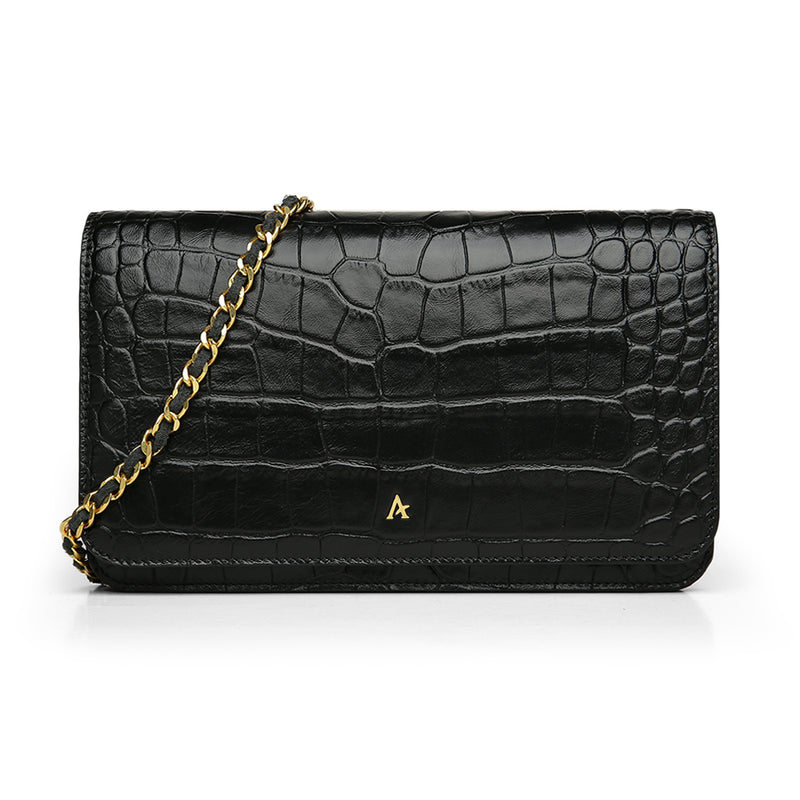 Leather Chain Bag - Affluent