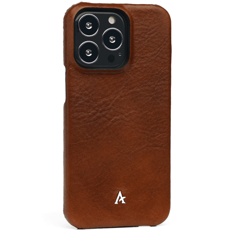 Leather iPhone 13 Pro Max Ultra Slim Case (Natural) - Affluent