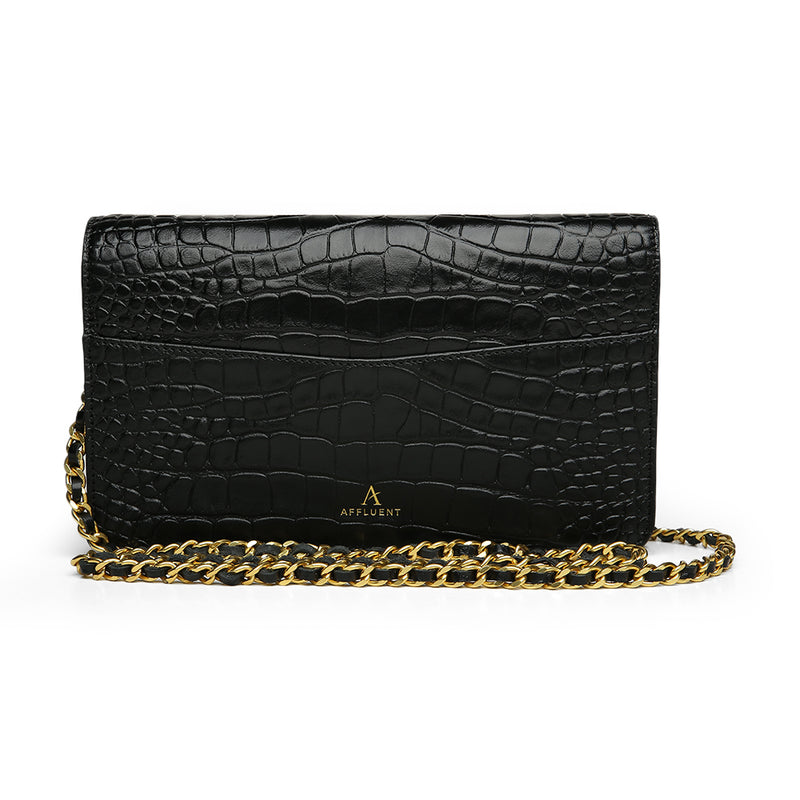 Leather Chain Bag - Affluent