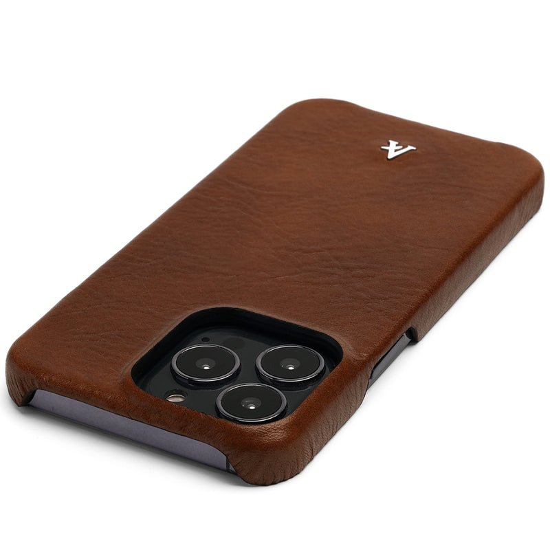 Leather iPhone 13 Pro Max Ultra Slim Case (Natural) - Affluent