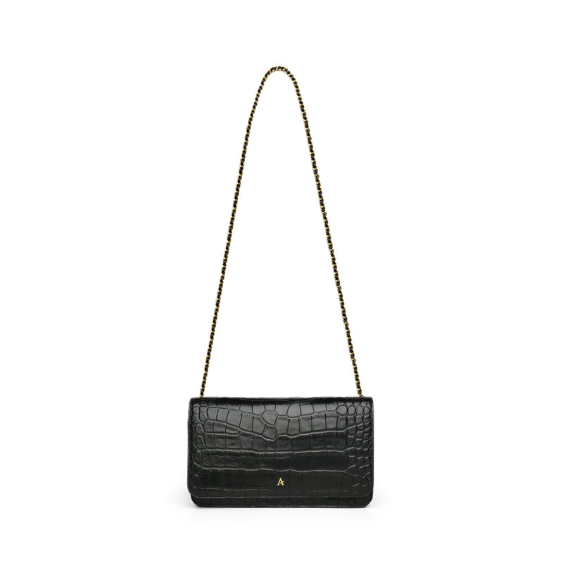 Leather Chain Bag - Affluent