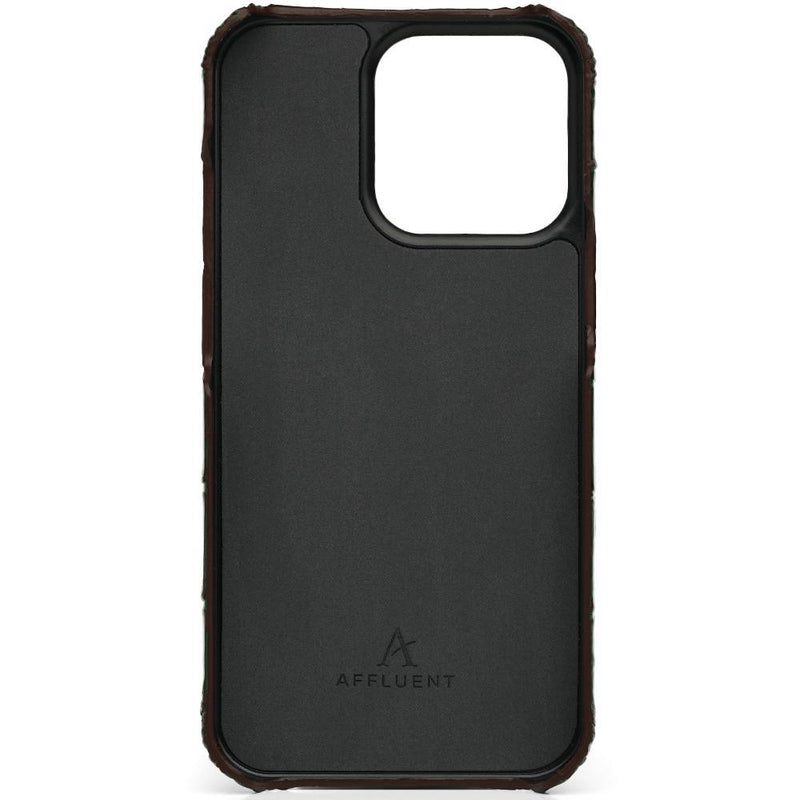 Leather iPhone 13 Ultra Slim Case (Croc) - Affluent