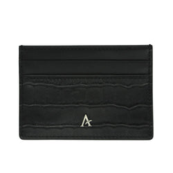 Leather Card Holder (Croc) - Affluent