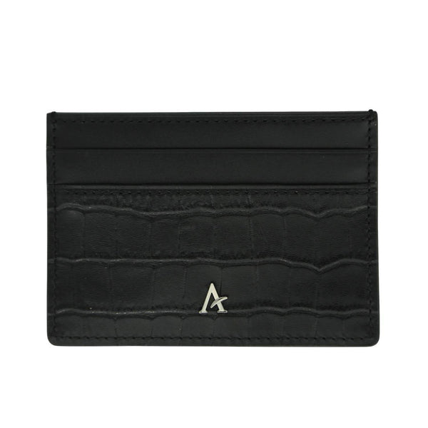 Leather Card Holder (Croc) - Affluent