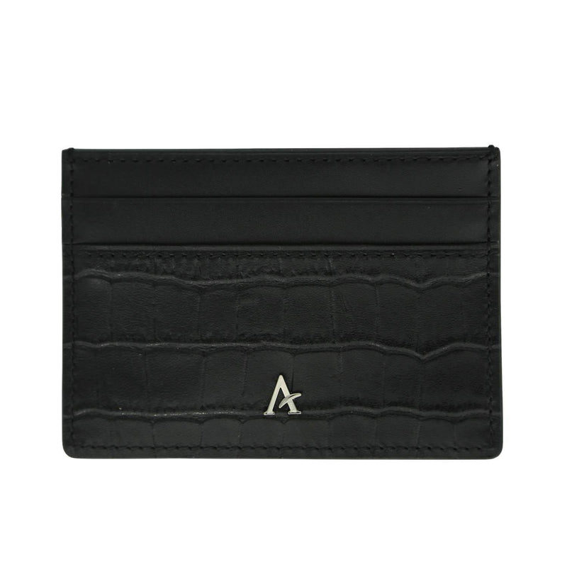 Leather Card Holder (Croc) - Affluent