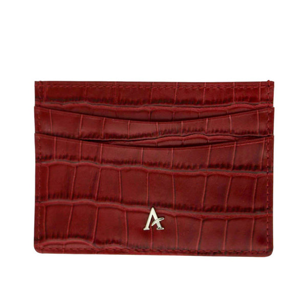 Leather Card Holder (Croc) - Affluent