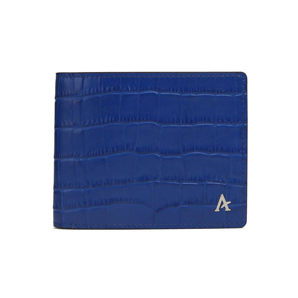 Leather Bi-Fold Wallet (Croc) - Affluent