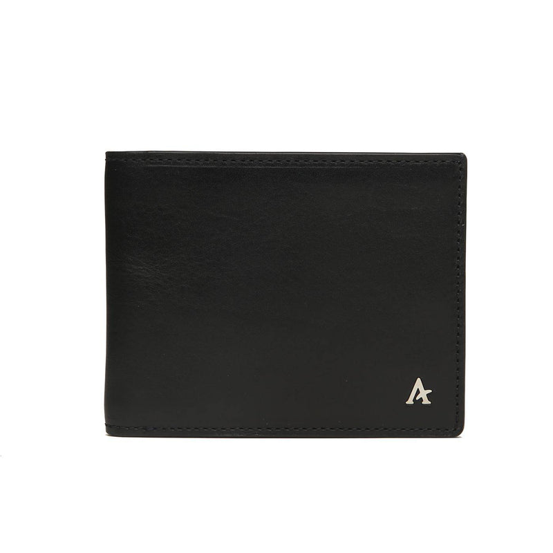 BI-FOLD WALLET IN GRAINED CALFSKIN - NAVY BLUE