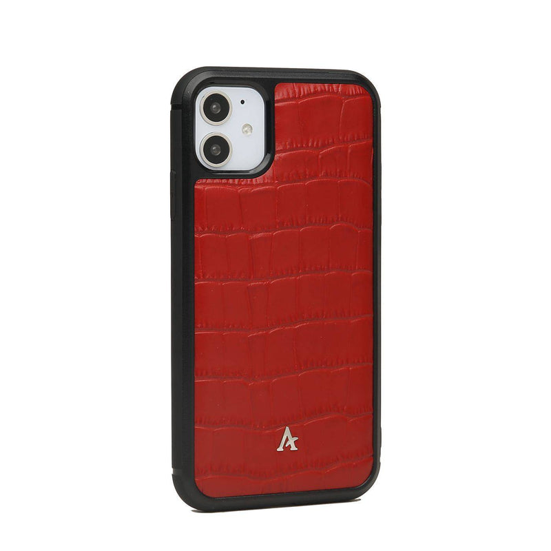 Leather Ultra Protect iPhone 11 Case (Croc) - Affluent