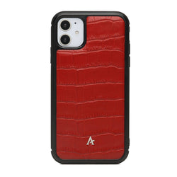 Leather Ultra Protect iPhone 11 Case (Croc) - Affluent