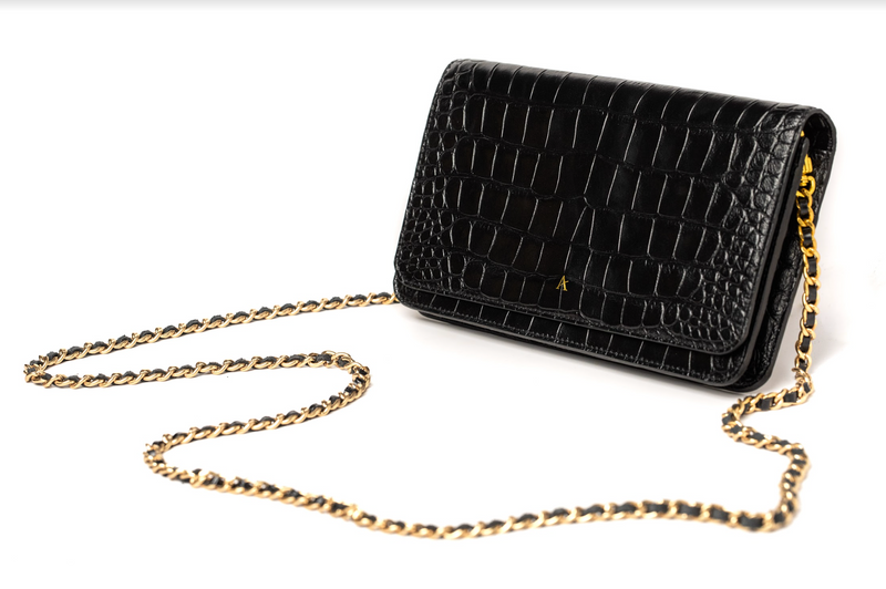 Leather Chain Bag - Affluent