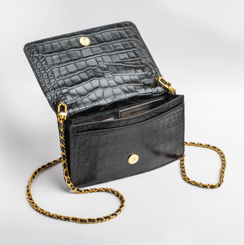 Leather Chain Bag - Affluent