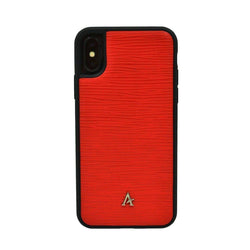 Leather Ultra Protect iPhone X/Xs Case (Waved) - Affluent