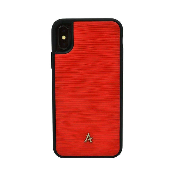 Leather Ultra Protect iPhone X/Xs Case (Waved) - Affluent