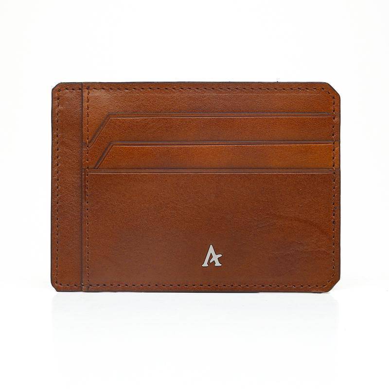 Slim Leather Card Holder - Affluent