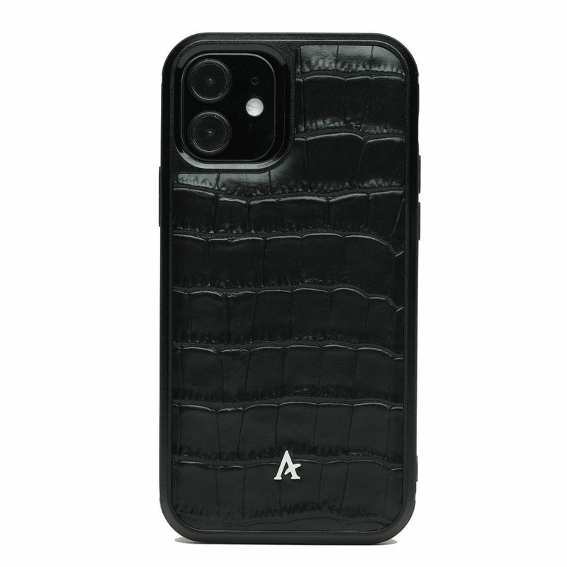 Leather Ultra Protect iPhone 12 Mini Case (Croc) - Affluent