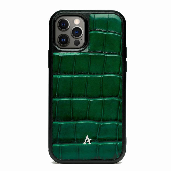 Leather Ultra Protect MagSafe iPhone 12 Pro Max Case (Croc) - Affluent