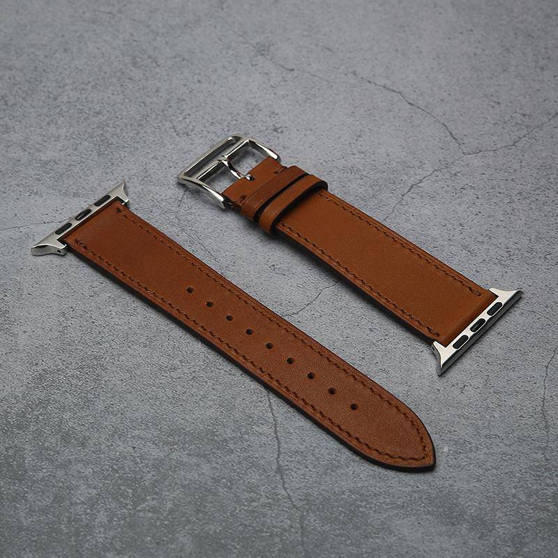 Leather Apple Watch Band (Natural) - Affluent