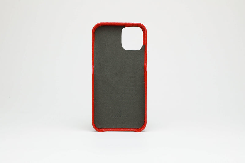 Leather iPhone 11 Pro Card Slot Finger Loop Case - Affluent