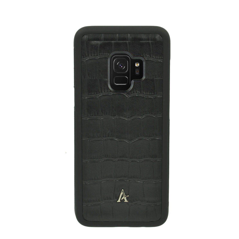 Crocodile Embossed Leather Samsung Galaxy S9+ Cases - Affluent