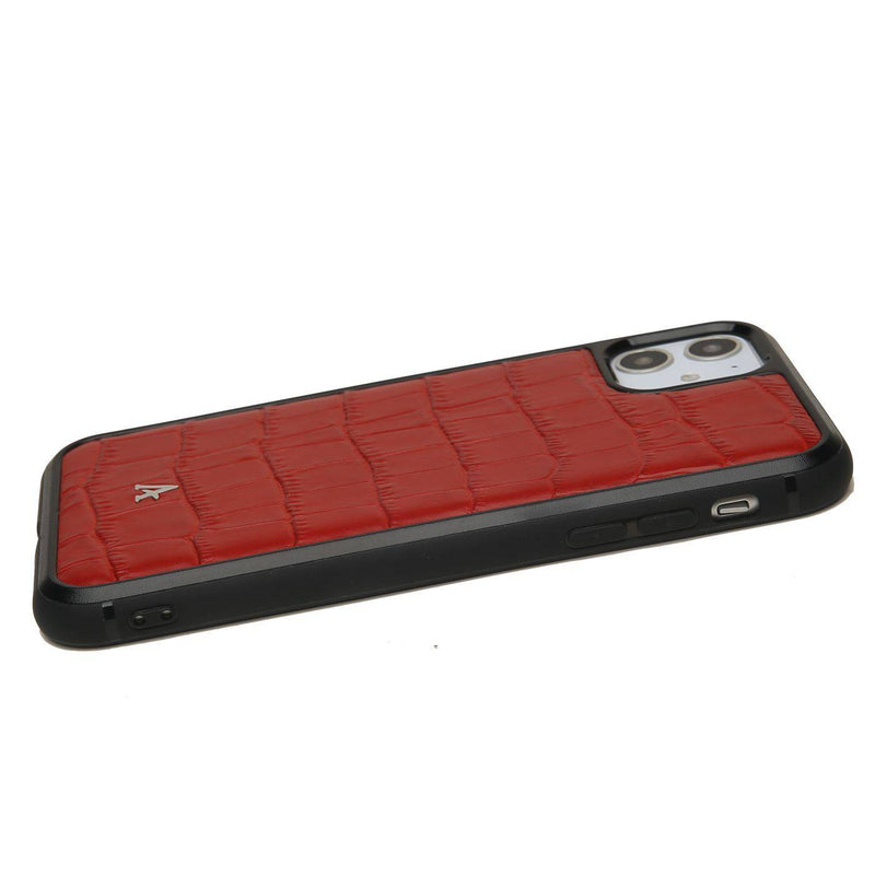 Leather Ultra Protect iPhone 11 Case (Croc) - Affluent