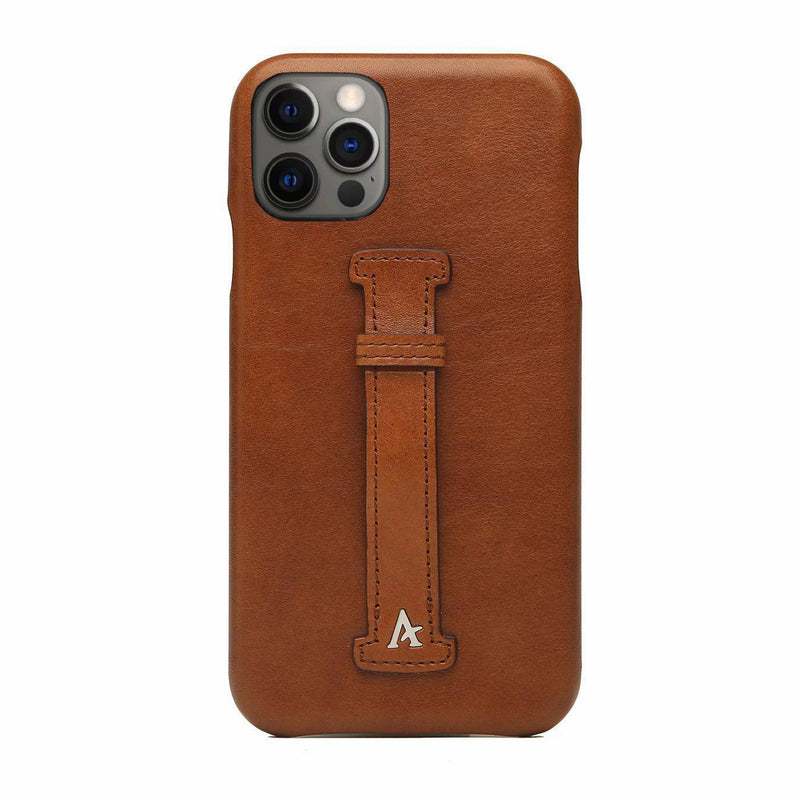 Leather Finger Loop iPhone 14 Pro Max Case - Affluent