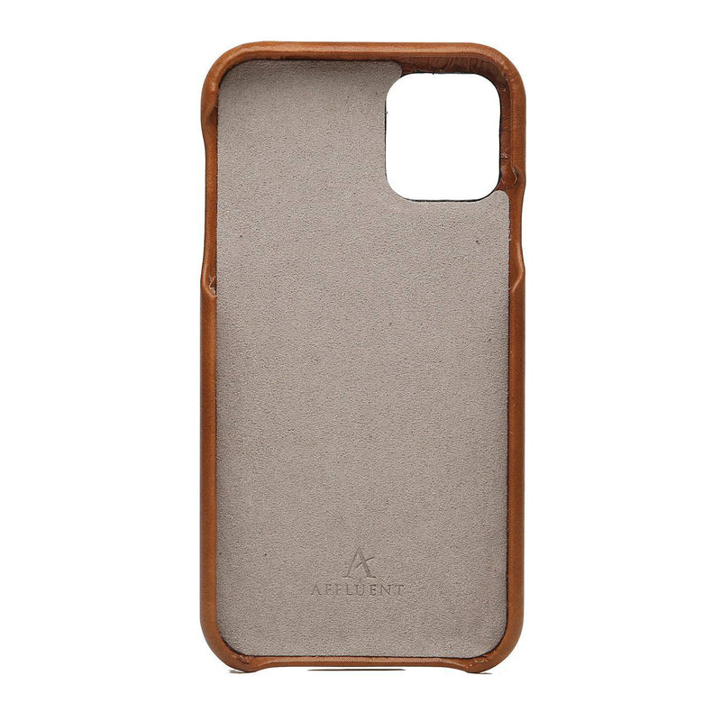 Leather Finger Loop iPhone 11 Case (Natural) - Affluent